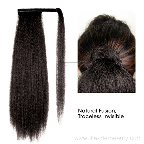 22 Inches Synthetic Kinky Straight Wrap Around Ponytail